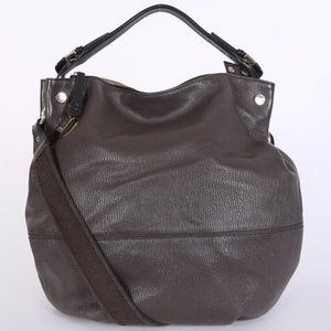 Furla Montmartre Leather Hobo With Textile Strap